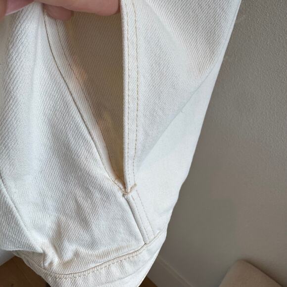 ZARA Cream White Western Fringe Denim Jacket NWT Size Small - Picture 7 of 14